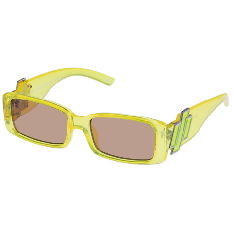 Le Specs Uni-sex Cruel Intentions Yellow Rectangle Sunglasses