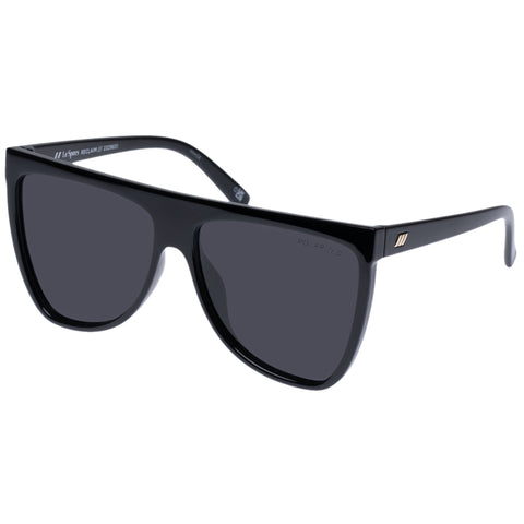 Le Specs Female Reclaim Black D-frame Sunglasses