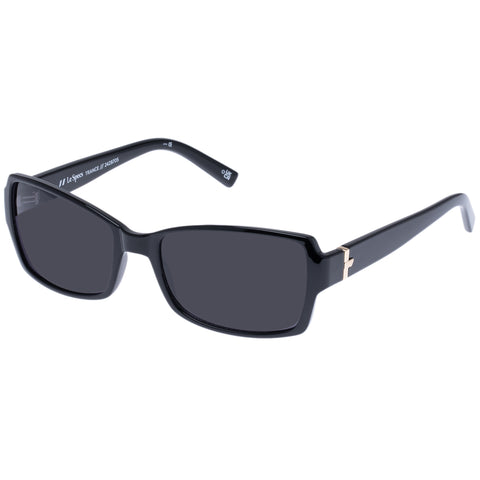 Le Specs Uni-sex Trance Black Rectangle Sunglasses