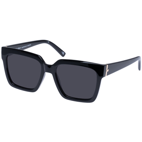 Le Specs Female Trampler Black Square Sunglasses