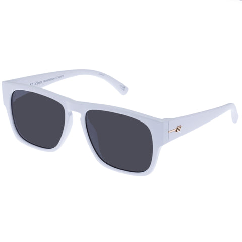 Le Specs Female Transmission White D-frame Sunglasses