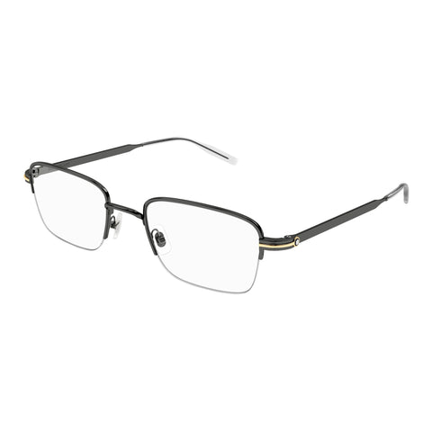 Montblanc Male Mb0237o Silver Rectangle Optical Frames