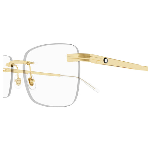 Montblanc Male Mb0279o Gold Rectangle Optical Frames