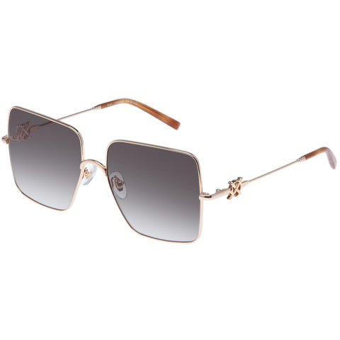 Oroton Female May Gold Square Sunglasses