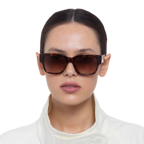 Oroton Female Peggy Tort D-frame Sunglasses