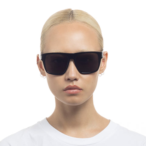 Saint Laurent Female Sl424 Black Square Sunglasses