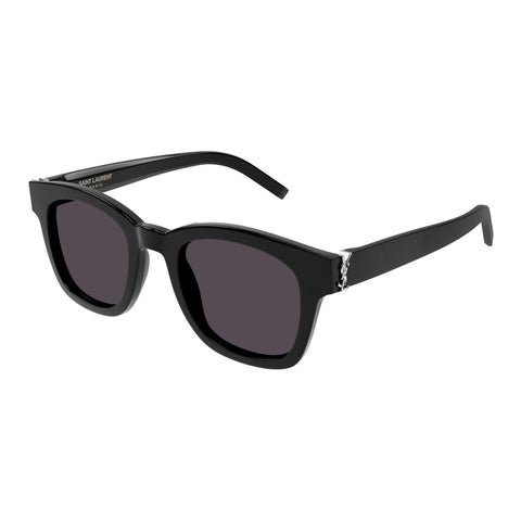 Saint Laurent Uni-sex Slm124 Black Rectangle Sunglasses