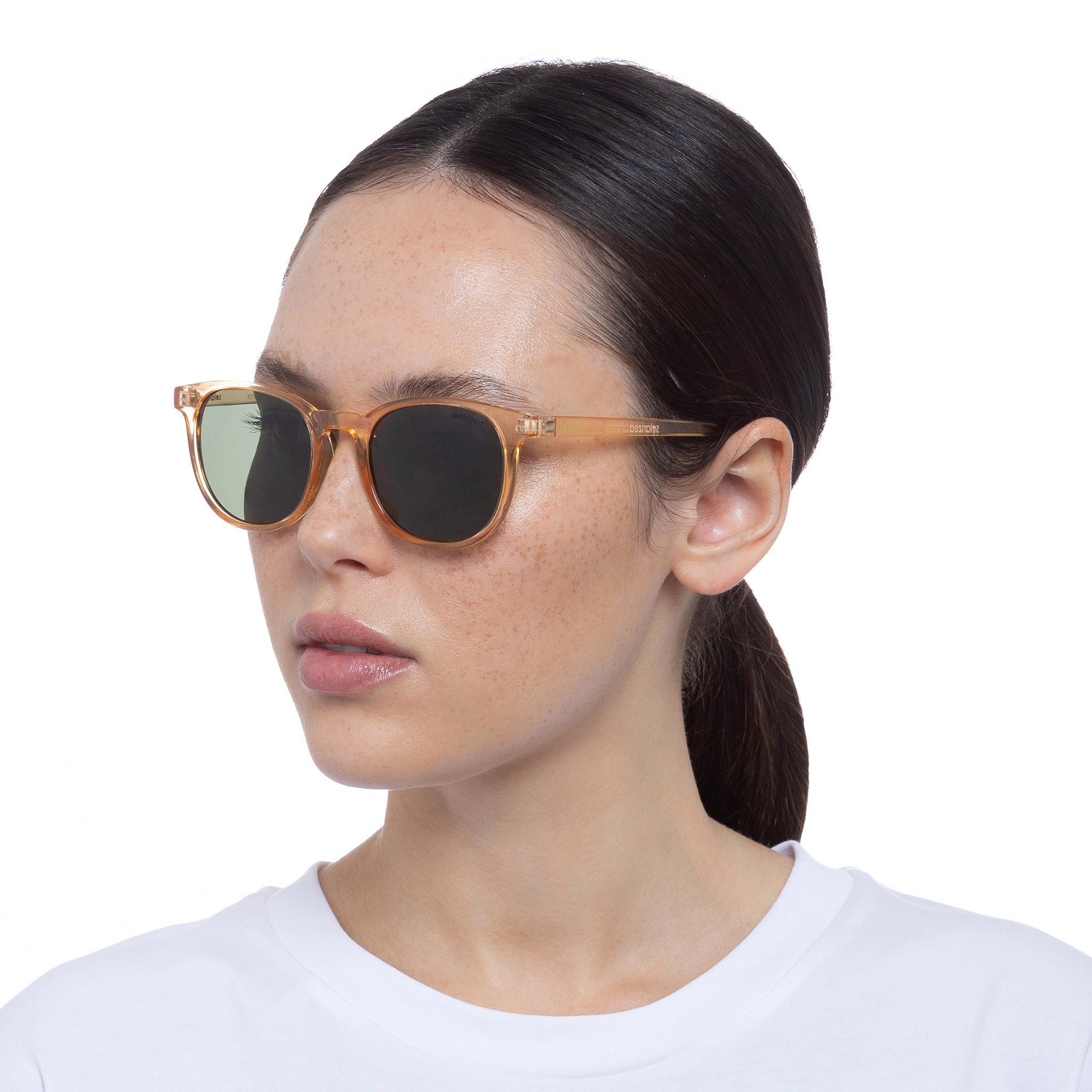Solarized Uni Sex Refined Round Tan Round Sunglasses Eyewear Index 8271