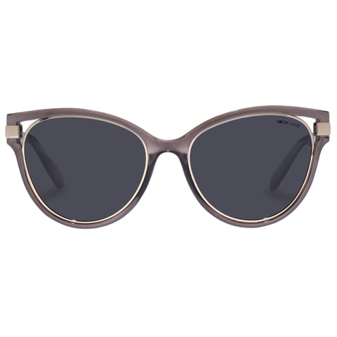 Solarized Female Resort Cat-eye Grey Cat-eye Sunglasses