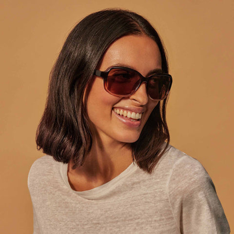 Cancer Council Female Stapleton Brown Wrap Fashion Sunglasses