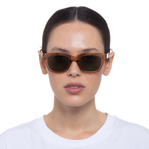 Cancer Council Uni-sex Kanowna Petite Brown D-frame Sunglasses