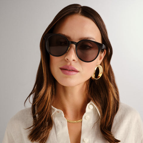 Gucci Gg1339sk Black Female Round Sunglasses | Eyewear Index