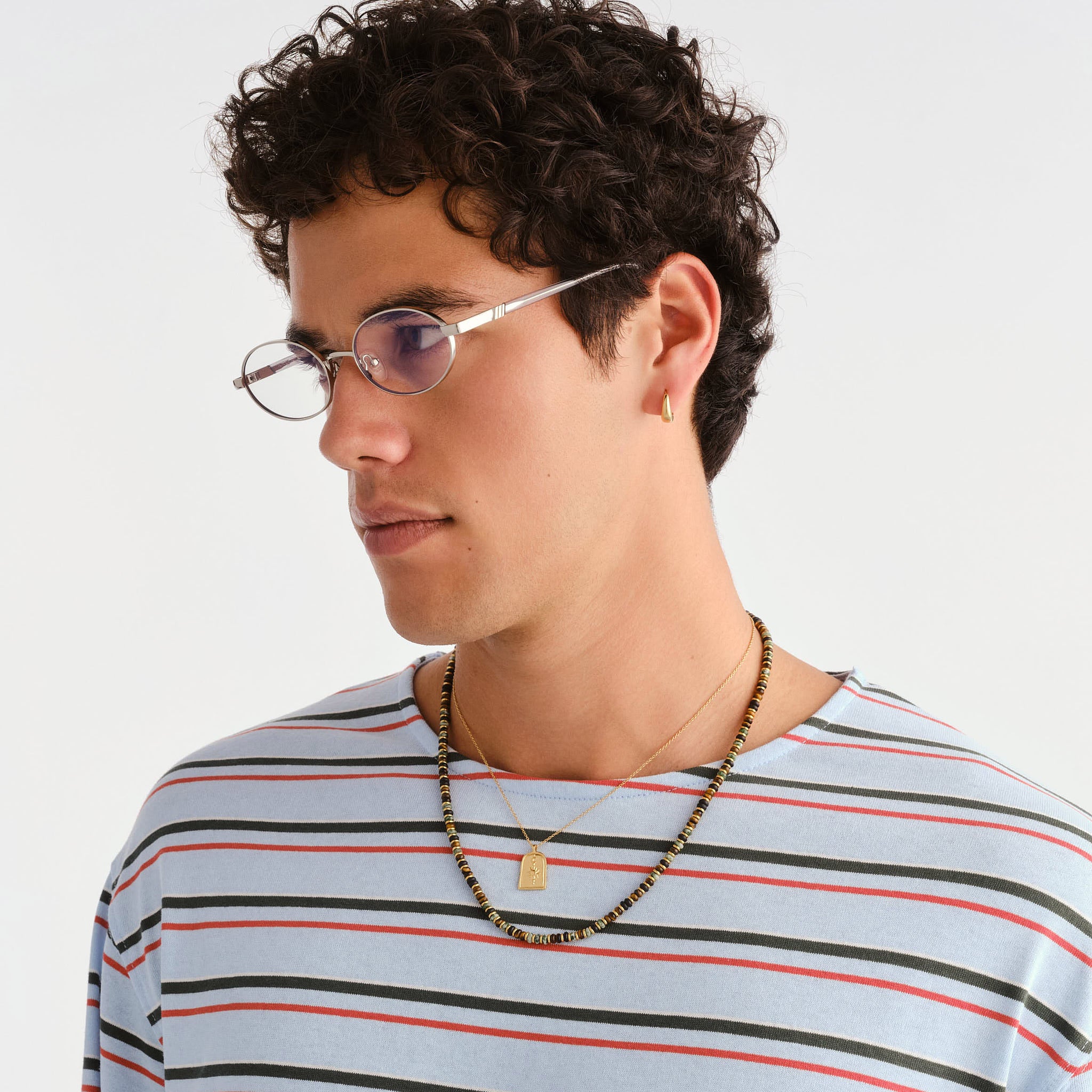 Le Specs Icicle Silver Uni-Sex Oval Blue Light | Eyewear Index