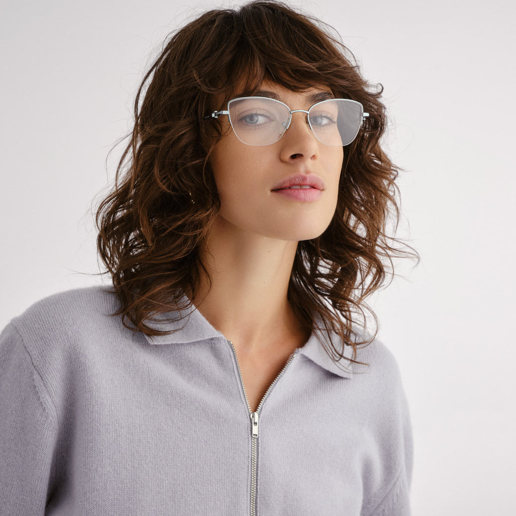 Oroton Fiora Teal Female Cat-Eye Optical Frames | Eyewear Index