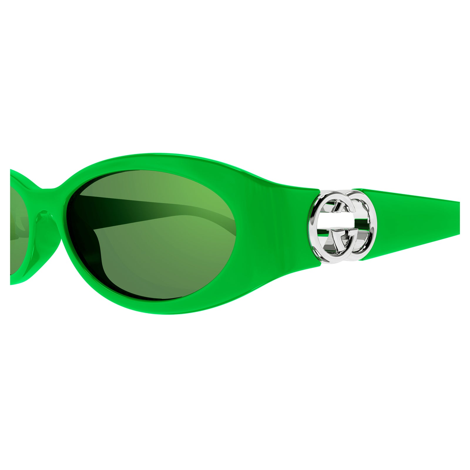 Gucci Gg1660s Green Female Round Sunglasses | Eyewear Index