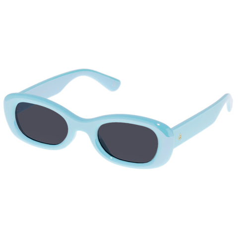 Aire Calisto Iridescent Glacier Blue Uni-Sex Oval Sunglasses | Eyewear Index