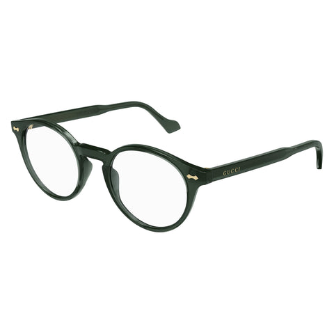 Gucci Gg0738o Green Uni-Sex Round Optical Frames | Eyewear Index