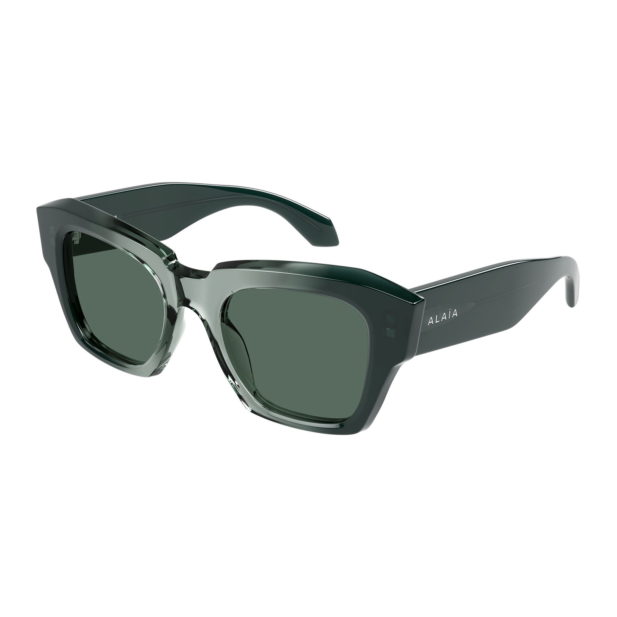 Alaia Aa0103s Green Female Square Sunglasses | Eyewear Index