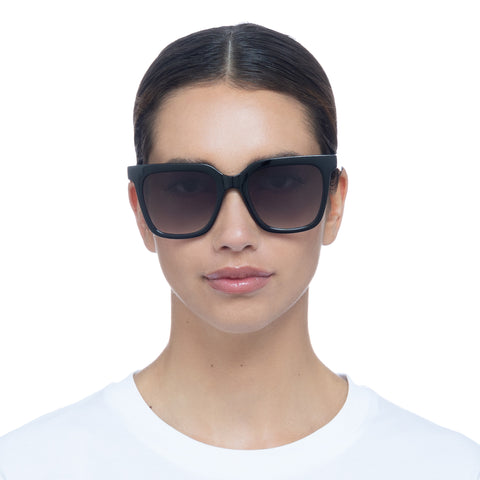 Aire Meteorite Black Uni-Sex Square Sunglasses | Eyewear Index