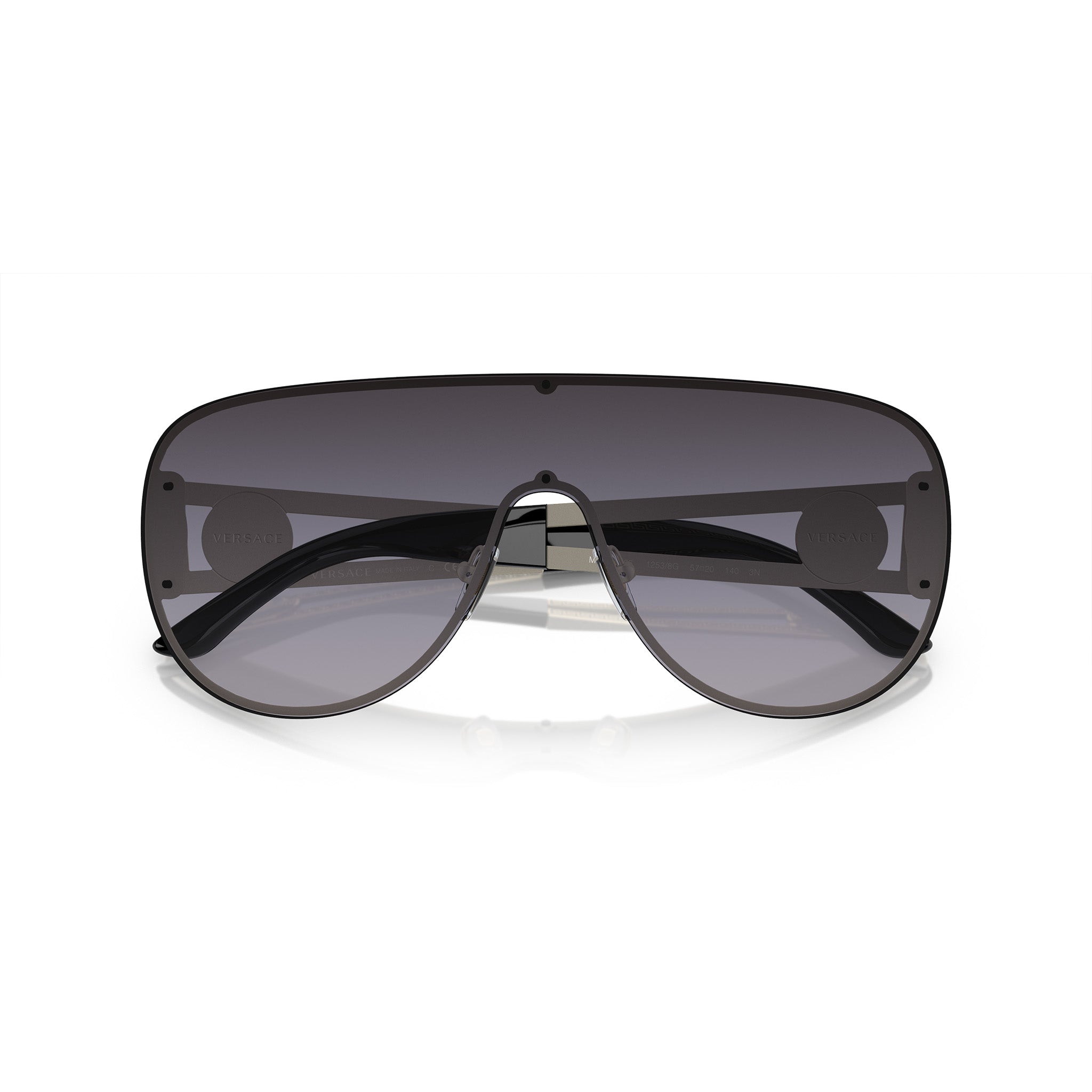 Versace 2166 12528g Pale Gold Female Shield Sunglasses | Eyewear Index