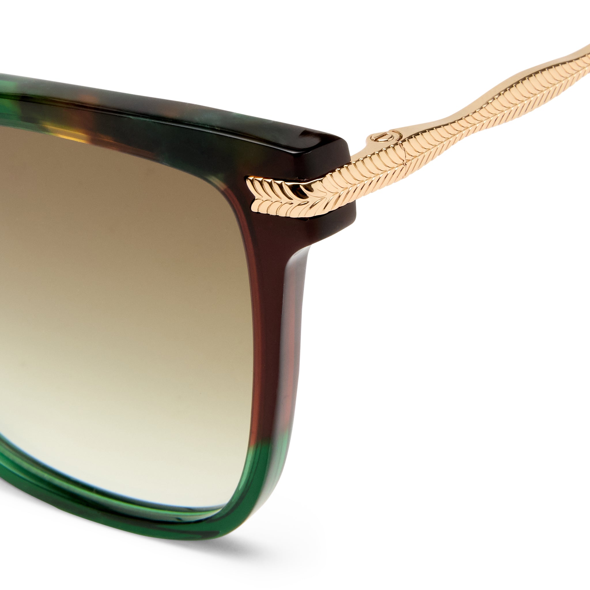 Camilla Intermission Emerald Female Cat-Eye Sunglasses | Eyewear Index