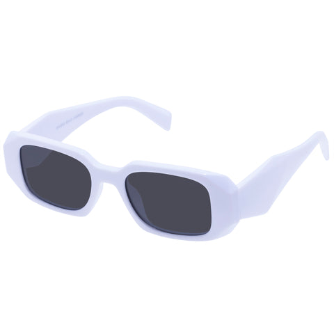 Cancer Council Enviro Bold White Uni-Sex Rectangle Sunglasses | Eyewear Index