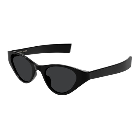 Saint Laurent Slm144 Black Female Cat-Eye Sunglasses | Eyewear Index