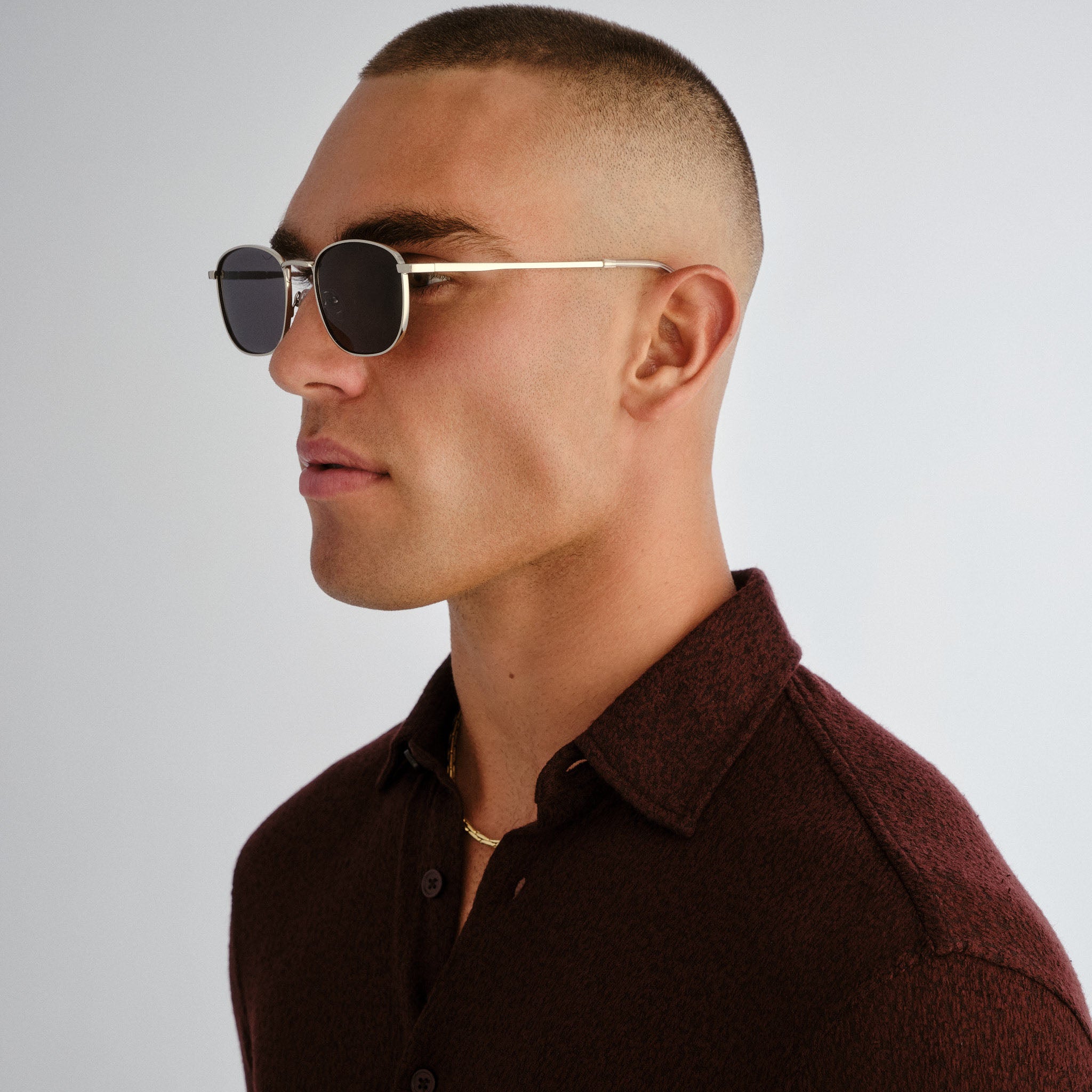 Le Specs Neptune Deux Silver Uni-Sex Square Sunglasses | Eyewear Index