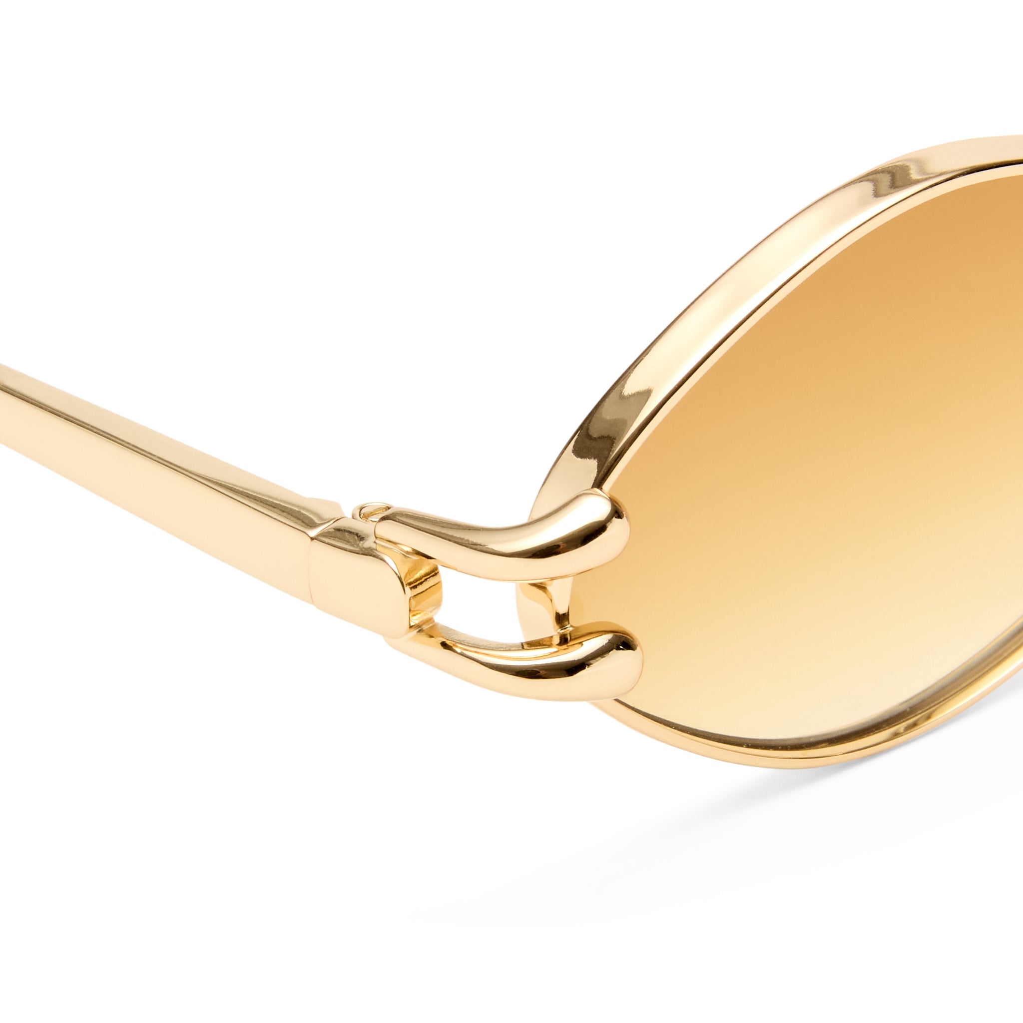 Le Specs Numero Quince Gold Female Oval Sunglasses | Eyewear Index