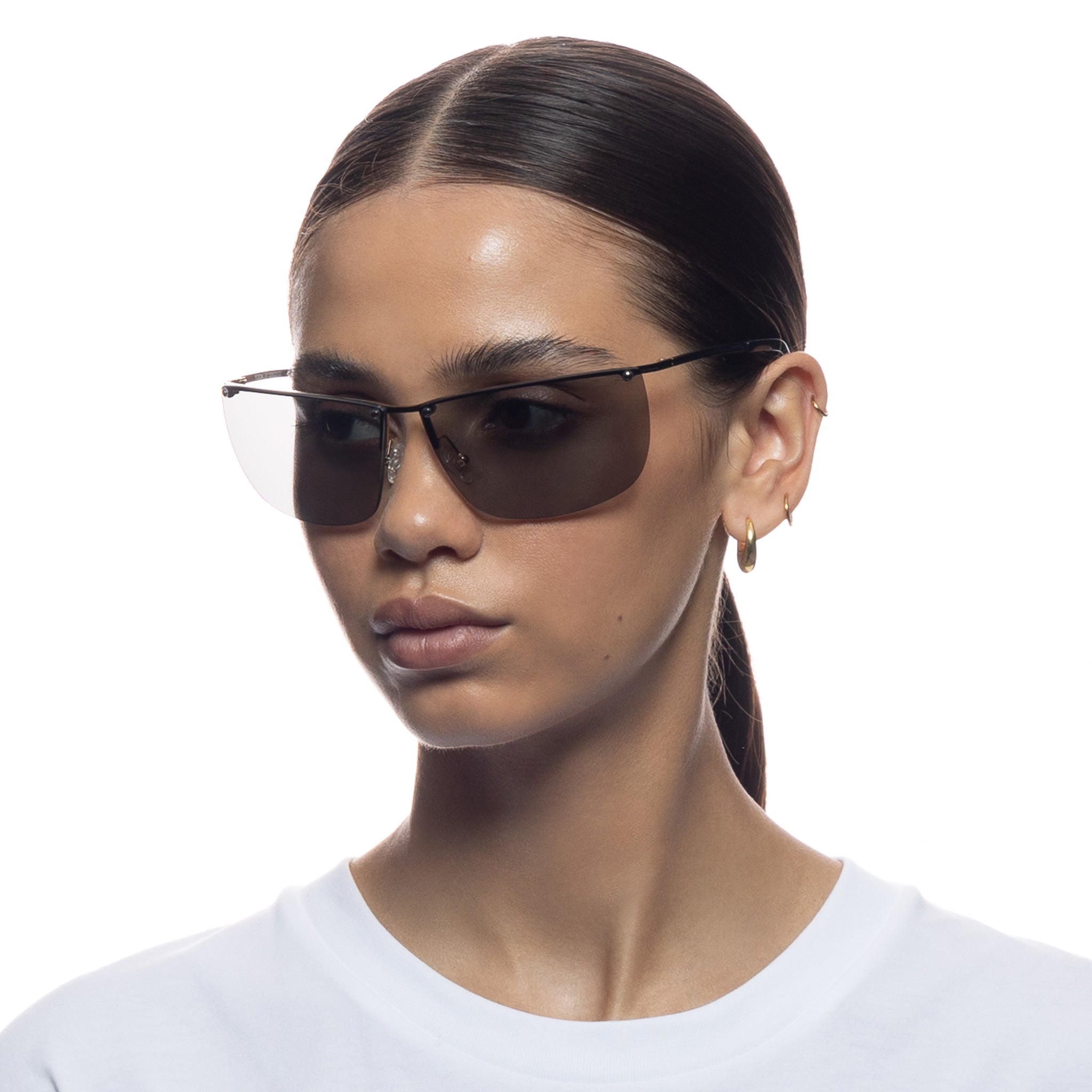 Le Specs Y2ok Black Uni-Sex Wrap Sunglasses | Eyewear Index
