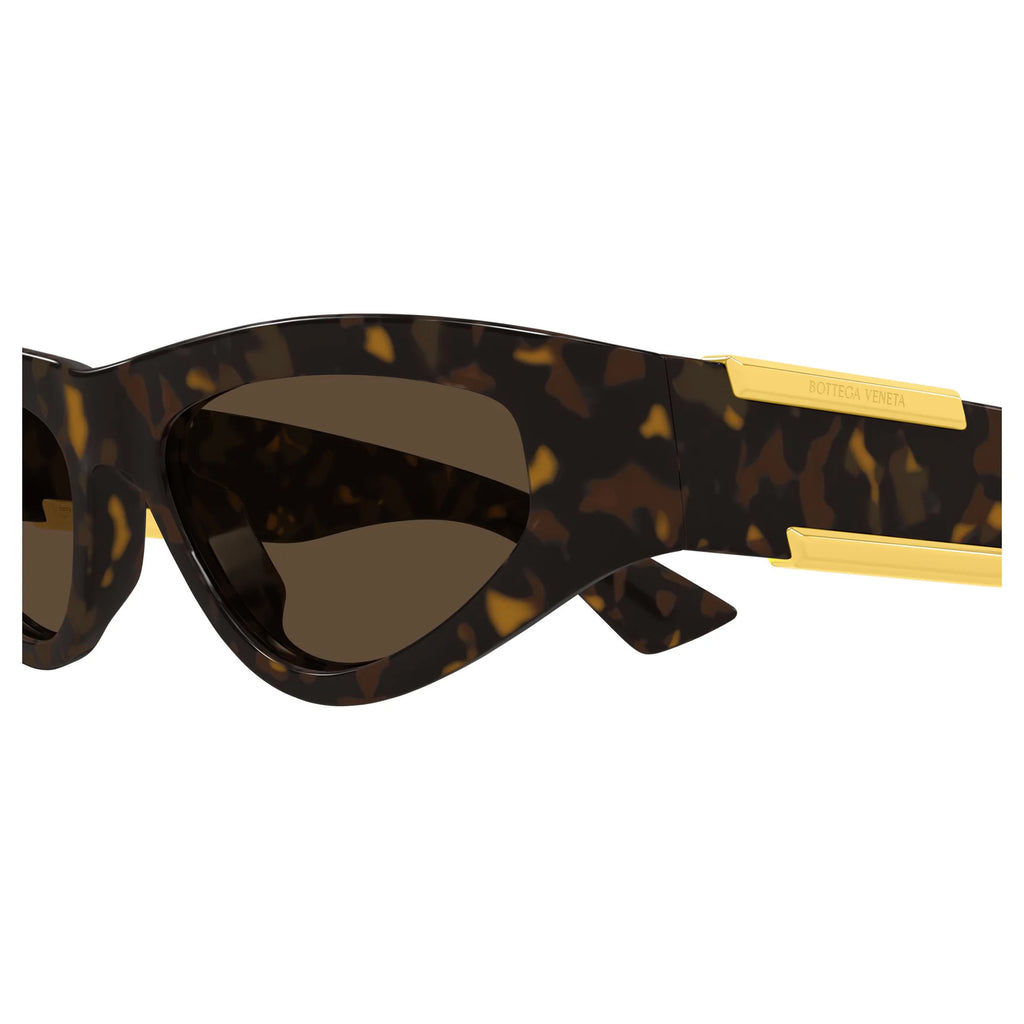 Bottega Veneta Bv1407s Havana Female Cat-Eye Sunglasses | Eyewear