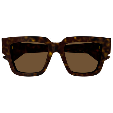 Bottega Veneta Bv1276s Havana Female Rectangle Sunglasses | Eyewear Index