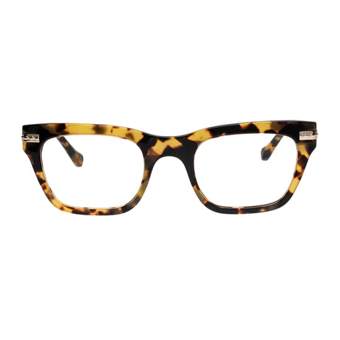 Karen Walker Nikola Crazy Tort Uni-Sex D-Frame Optical Frames | Eyewear Index