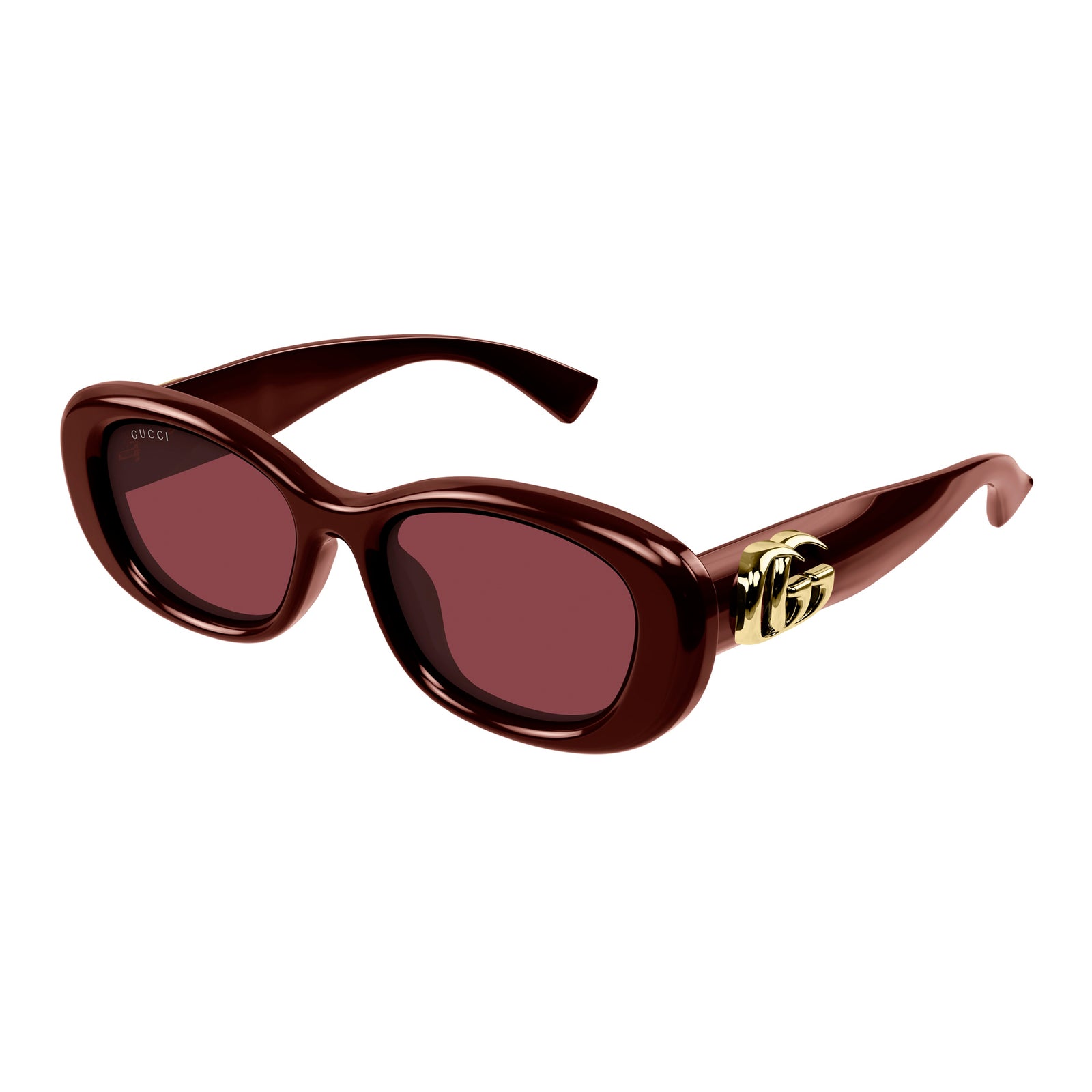 Gucci Gg1829sk Burgundy Female Round Sunglasses | Eyewear Index