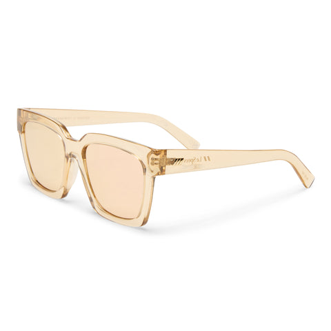 Le Specs Weekend Riot Sand Uni-Sex Square Sunglasses | Eyewear Index