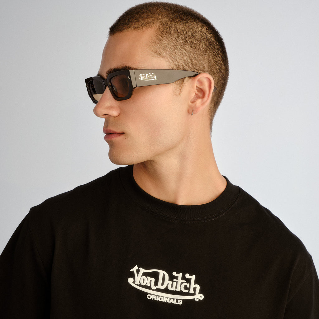 Aire Renegade Chocolate Uni-Sex Rectangle Sunglasses | Eyewear Index