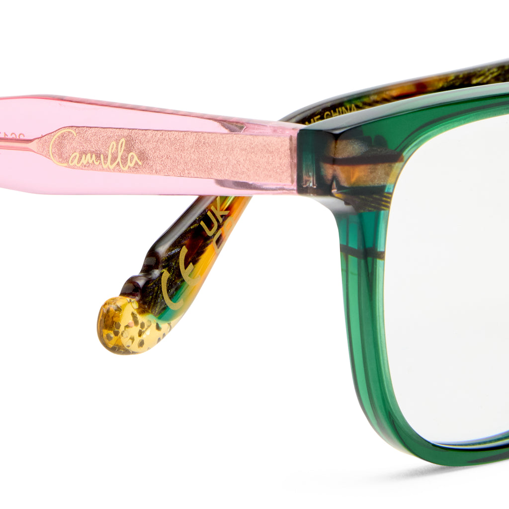 Camilla The Rehearsal Emerald Female D-Frame Optical Frames | Eyewear Index