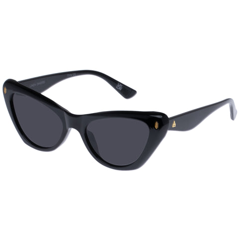 Aire Linea Black Female Cat-Eye Sunglasses | Eyewear Index