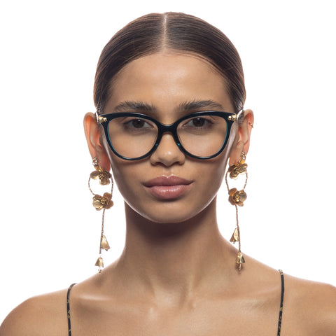 Camilla Beach Bound Bottle Green Female Cat-Eye Optical Frames | Eyewear Index