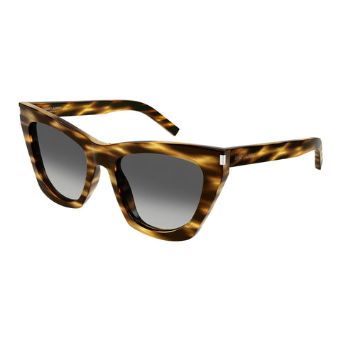 Saint Laurent Sl214kate Havana Female Cat-Eye Sunglasses | Eyewear Index