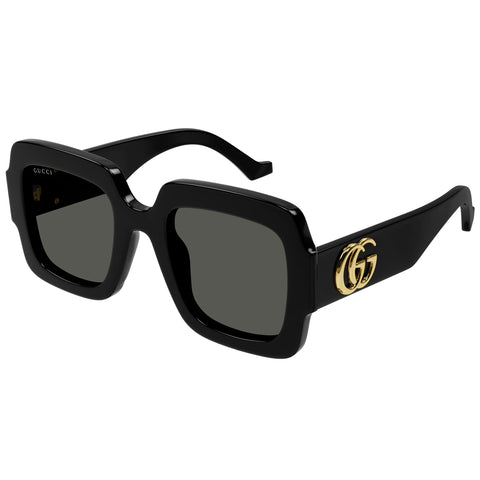 Gucci Gg1547s Black Female Rectangle Sunglasses | Eyewear Index