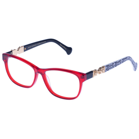 Camilla Moody Mornings Red Look Up Tesoro Print Female Rectangle Optical Frames | Eyewear Index