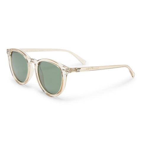 Le Specs Fire Starter Stone Uni-Sex Round Sunglasses | Eyewear Index