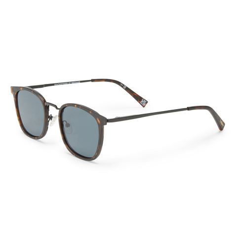 Le Specs Racketeer Matte Tort Uni-Sex D-Frame Sunglasses | Eyewear Index