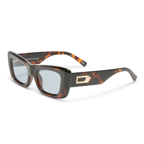 Le Specs Dopamine Tort Uni-Sex Rectangle Sunglasses | Eyewear Index