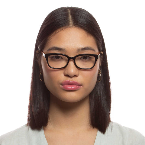 Oroton Brielle Black Umber Female D-Frame Optical Frames | Eyewear Index