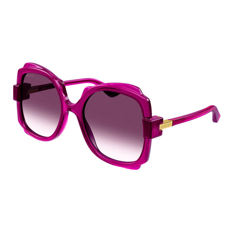 Gucci Gg1431s Violet Female Round Sunglasses | Eyewear Index