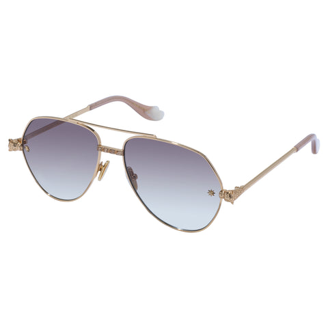 Camilla Nothing In Moderation Gold Female Aviator Sunglasses | Eyewear Index