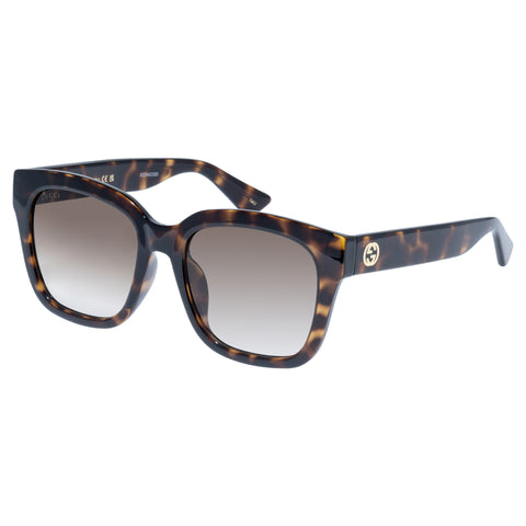 Gucci Gg1338sk Havana Female Square Sunglasses | Eyewear Index