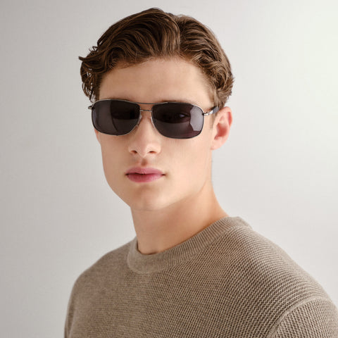 Cancer Council Lincoln Gunmetal Male Aviator Sunglasses | Eyewear Index